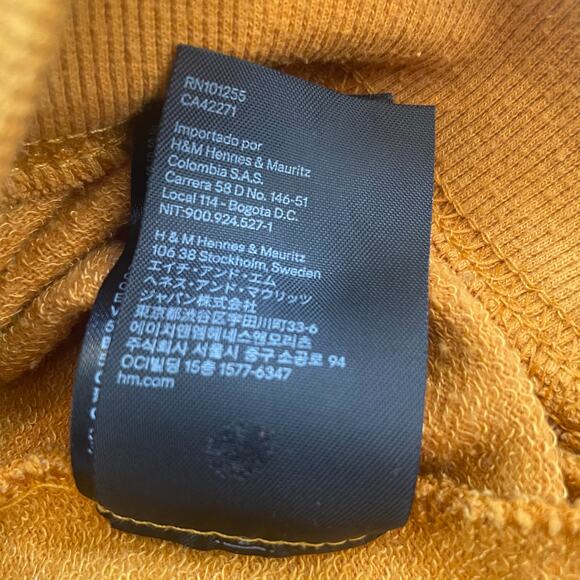 Disney Mickey Mouse Women’s Sweatshirt Size Small Divided H&M Mustard - Picture 7 of 8